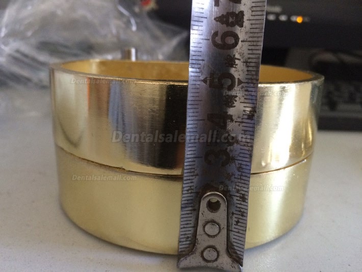 2 Pcs Dental Lab Denture Flask Copper Brass